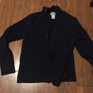 LL Bean zip up sweater
